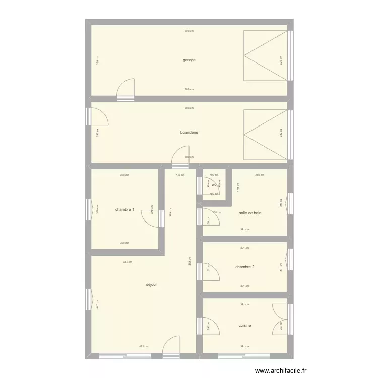 01221. Plan de 8 Pièces et 124 m² 01221. Plan de 8 Pièces et 124 m²