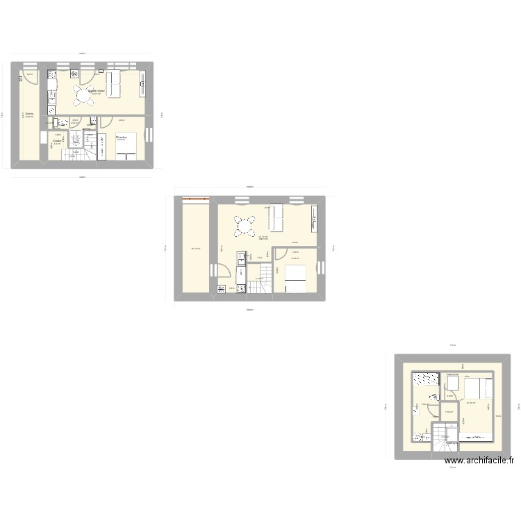 ledeuil. Plan de 15 pièces et 137 m2