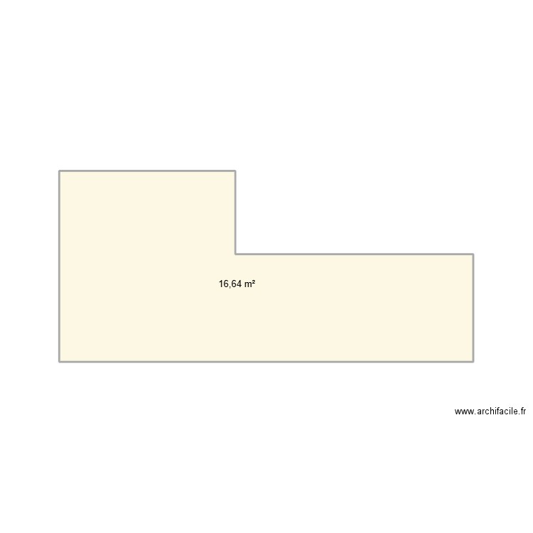 BALCON. Plan de 1 pièce et 17 m2