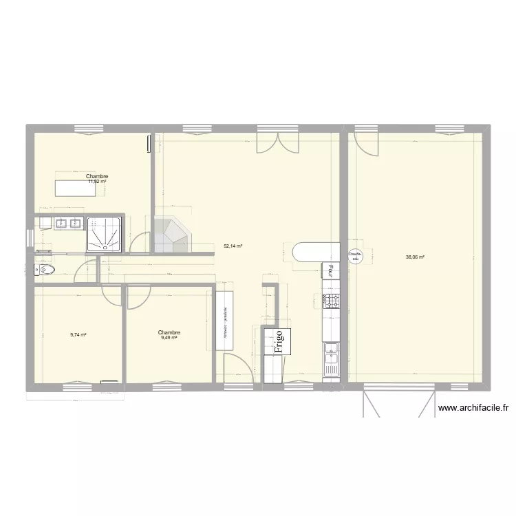 Maison Amélie 5. Plan de 5 Pièces et 121 m² Maison Amélie 5. Plan de 5 Pièces et 121 m²