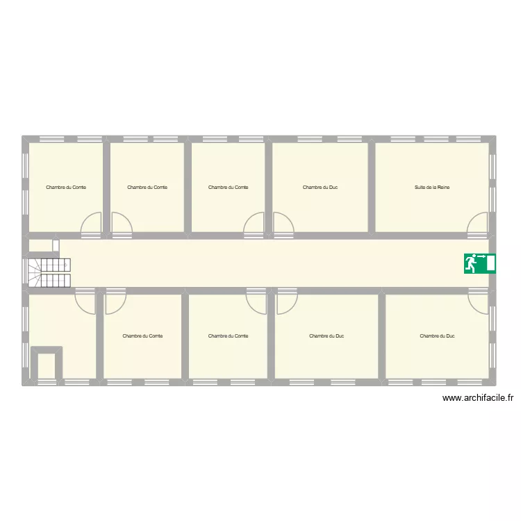 chb twins. Plan de 13  et 153 m²