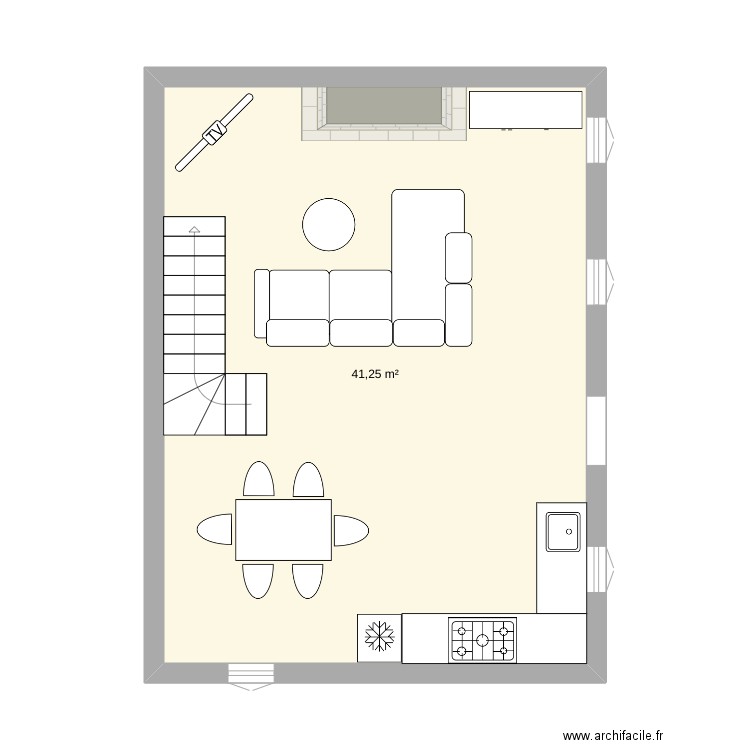 petite maison . Plan de 0 pièce et 0 m2