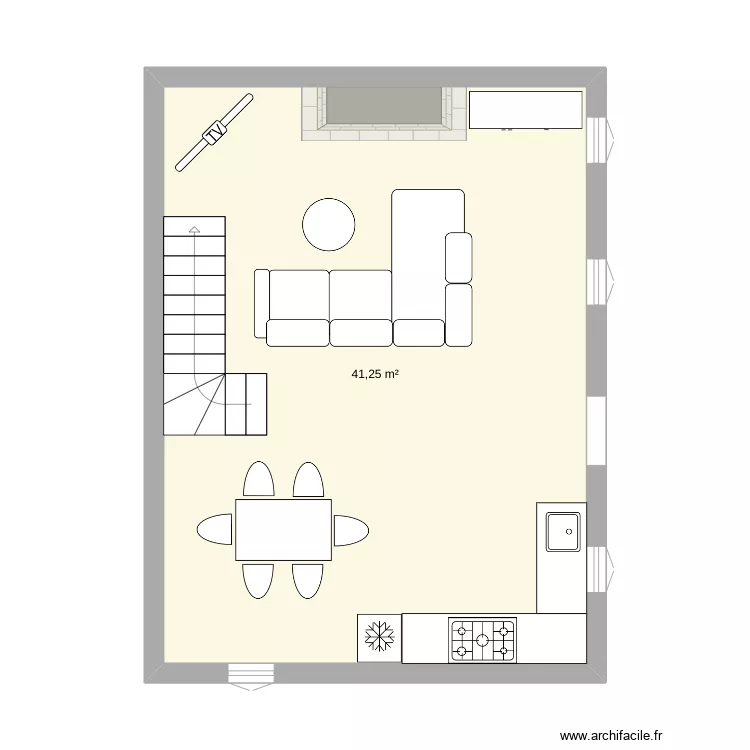 petite maison . Plan de 