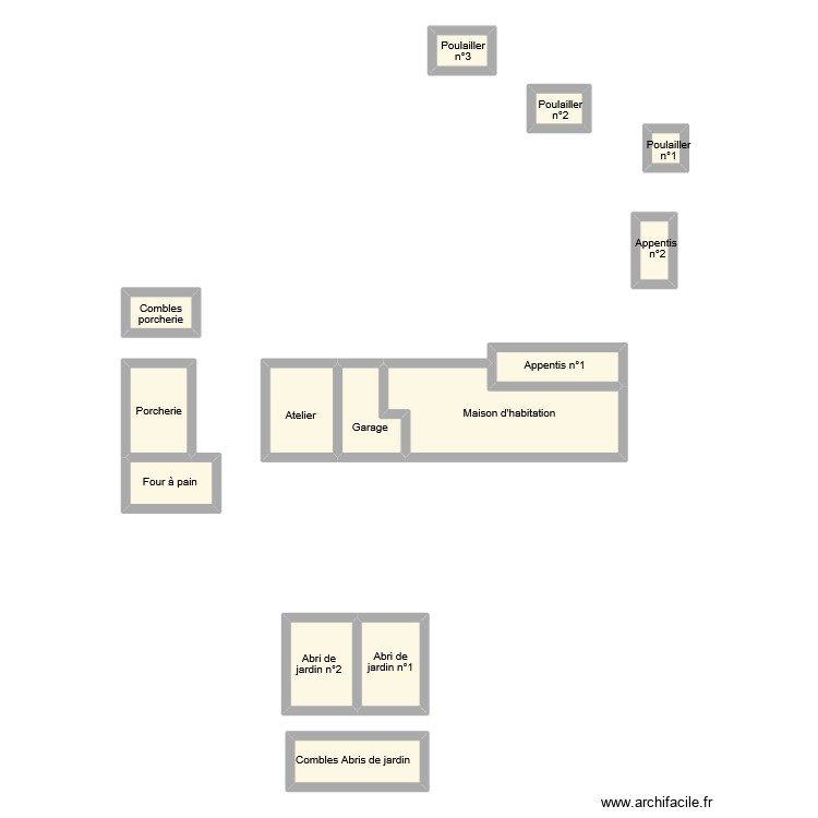 soubrier dependance. Plan de 0 pièce et 0 m2