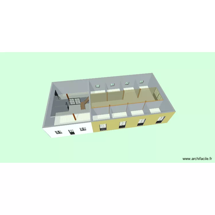 &Eacute;curie/&Eacute;rabli&egrave;re. Plan de 11  et 217 m²
