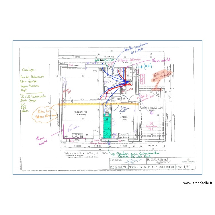 SUEUR HYDRAULIQUE. Plan de 0 pièce et 0 m2