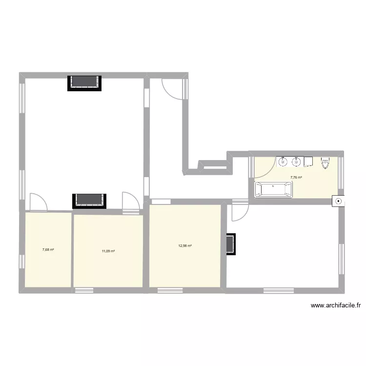 2av foch_bis. Plan de 4 et 40 m² 2av foch_bis. Plan de 4 et 40 m²