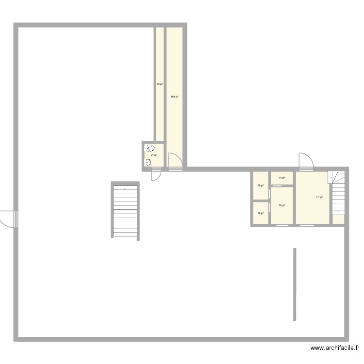 VPA complet A. Plan de 8 pièces et 34 m2