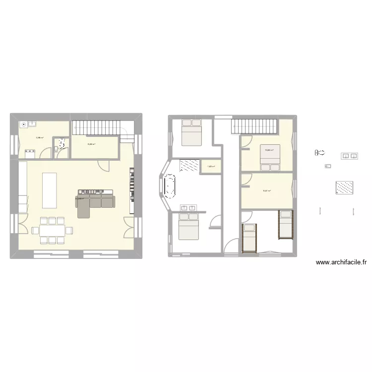 Charmettes v3. Plan de 7 Pièces et 95 m² Charmettes v3. Plan de 7 Pièces et 95 m²
