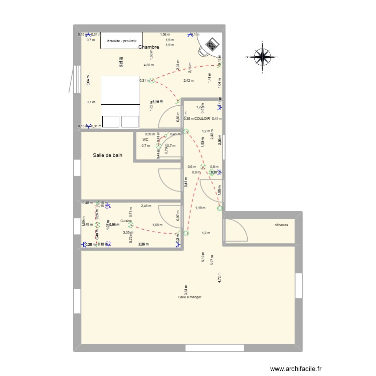 appartement f2 mehdi guernina TNE1. Plan de 0 pièce et 0 m2 appartement f2 mehdi guernina TNE1. Plan de 0 pièce et 0 m2