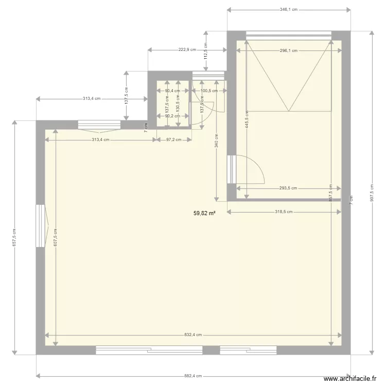 MAISON CARO MAX. Plan de 1 et 60 m² MAISON CARO MAX. Plan de 1 et 60 m²