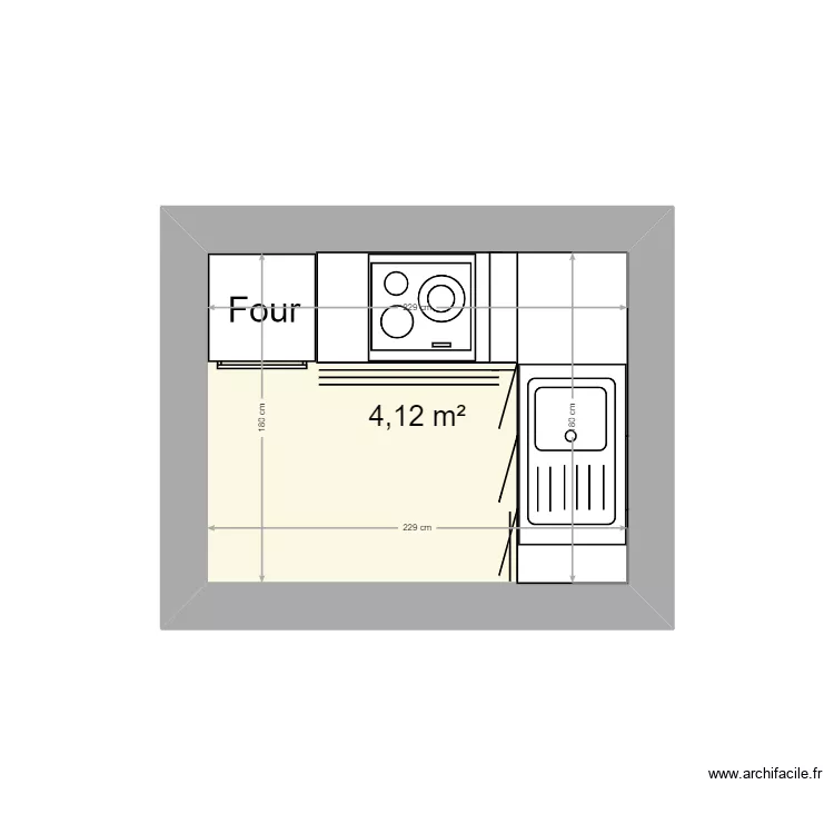 cuisine cindy Meyran. Plan de 