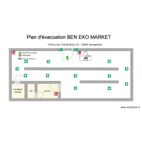 Plan d'évacuation BEN EKO MARKET