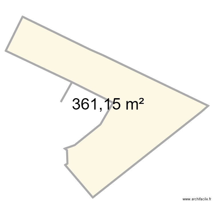 picard. Plan de 1 pièce et 361 m2