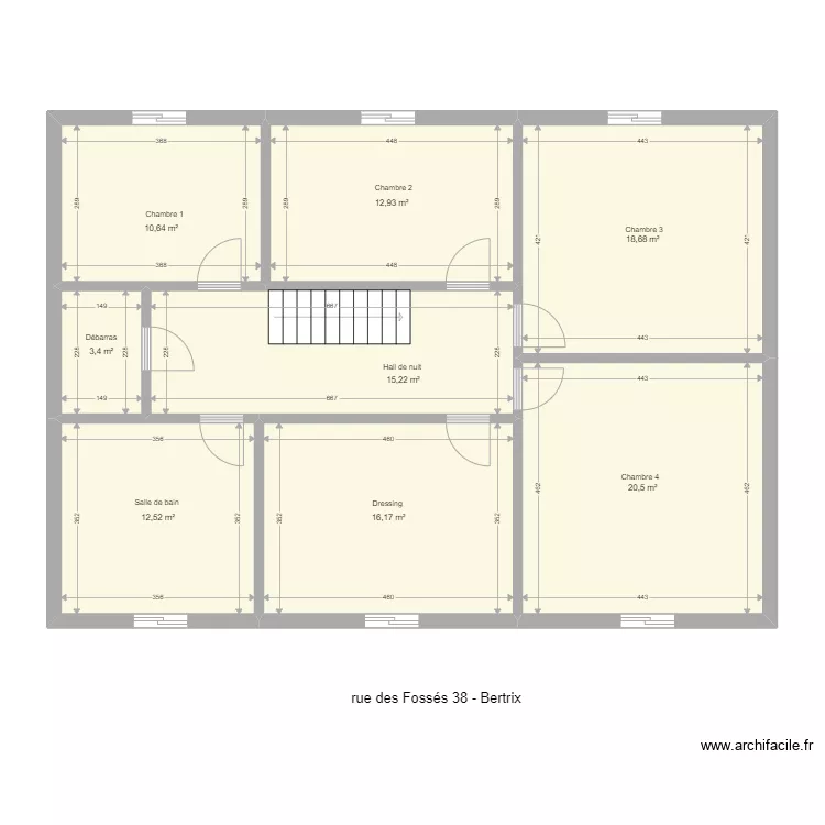 foss&eacute;s 38 bertrix . Plan de 