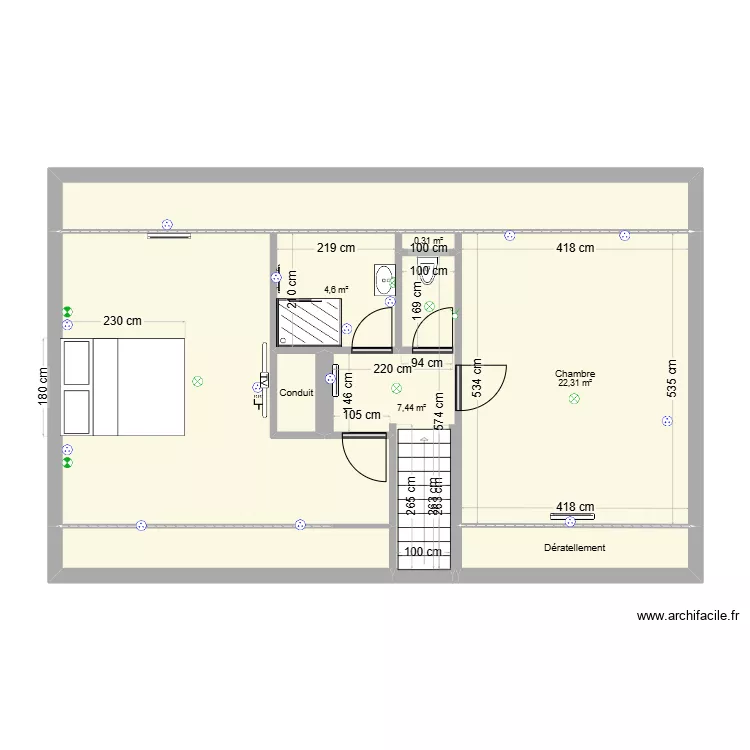 Prigent - Marecheau - Plans am&eacute;nagement. Plan de 
