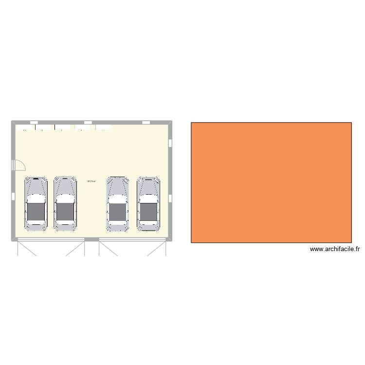Garage 3. Plan de 0 pièce et 0 m2