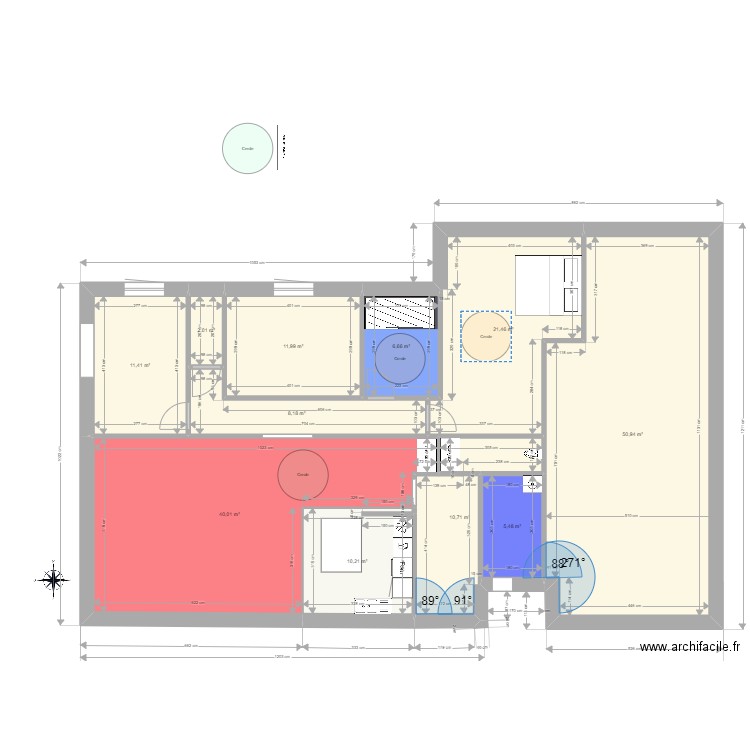 Maison THJYR v2. Plan de 11 pièces et 179 m2