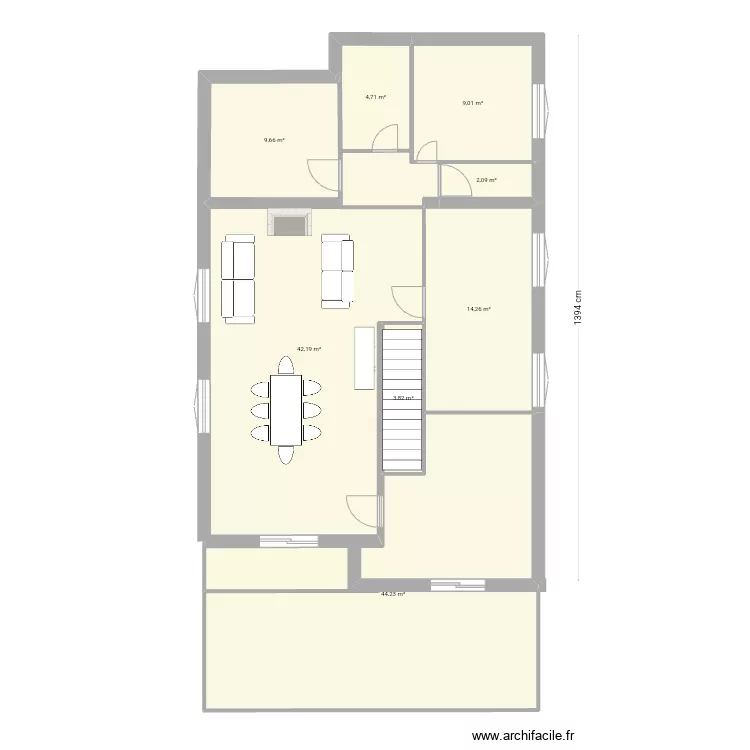 R+1 arlette projet  2. Plan de 