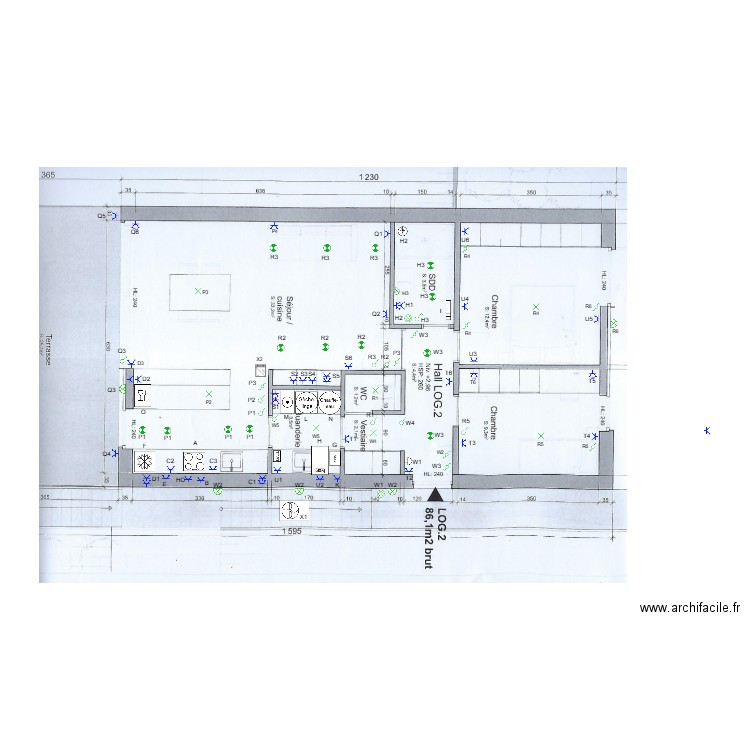 Logement 2. Plan de 0 pièce et 0 m2