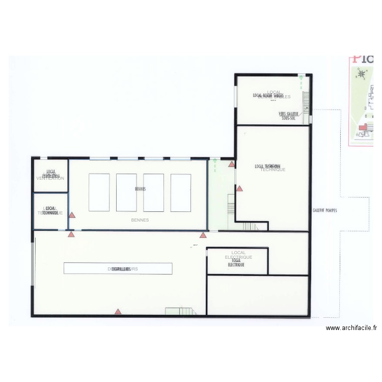 SOVEES PRETRAITEMENT 0. Plan de 5 pièces et 661 m2