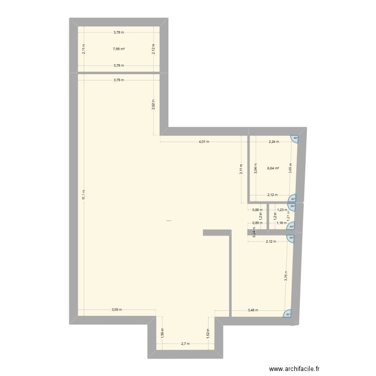 Saint leu 2. Plan de 4 pièces et 104 m2