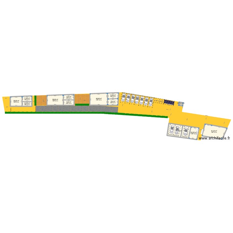 Erstein 2-3. Plan de 19 pièces et 538 m2
