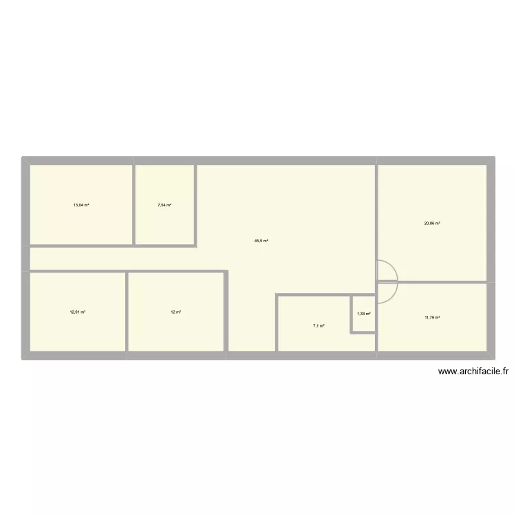 maison Juju 1. Plan de 9  et 130 m²