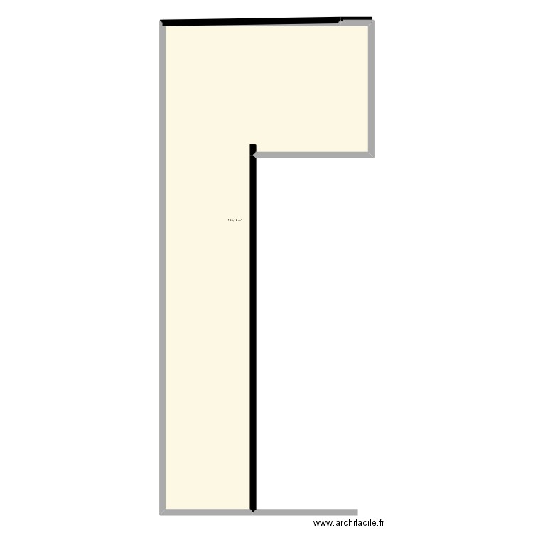 stabulation chevaux. Plan de 2 pièces et 137 m2