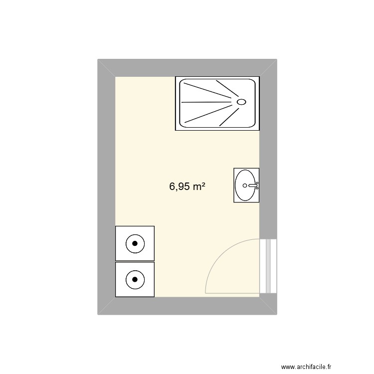 sdb otto. Plan de 0 pièce et 0 m2