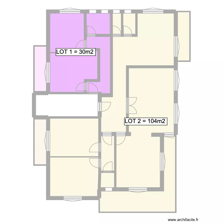 2eme étage ancien plan dossier financement. Plan de 14 et 179 m² 2eme étage ancien plan dossier financement. Plan de 14 et 179 m²