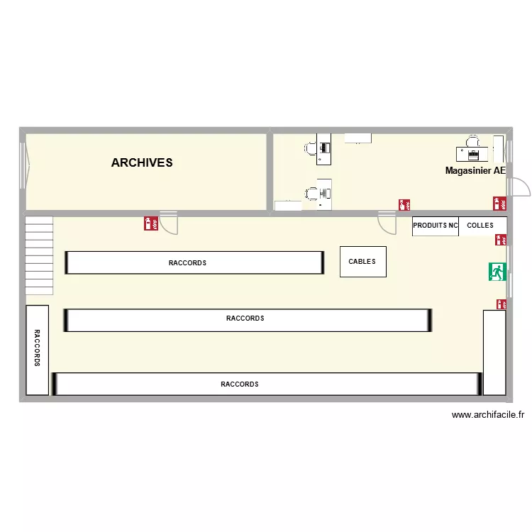 YASSIN. Plan de 3  et 243 m²