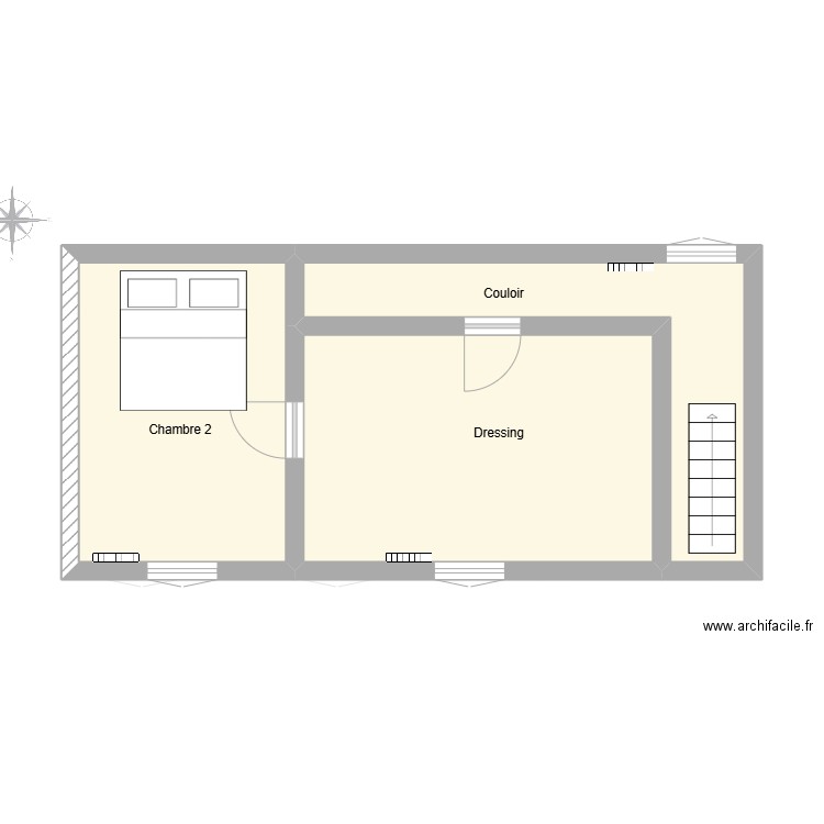 PLAN ARCHIAFR. Plan de 7 pièces et 74 m2