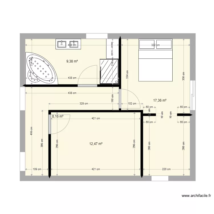suite marmande 3. Plan de 
