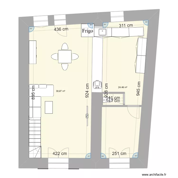 maison gizia 2. Plan de 