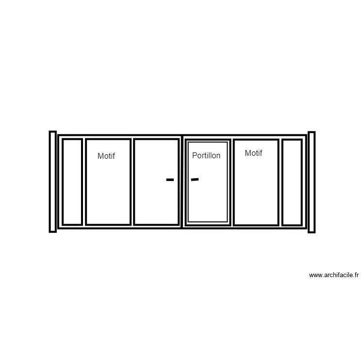 portail battant 5 m. Plan de portail battant 5 m. Plan de