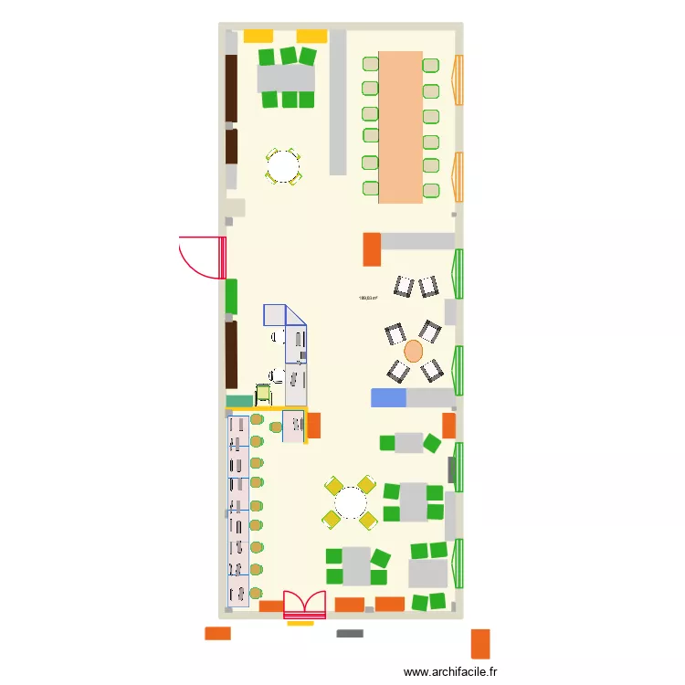 Plan CDI 2026. Plan de 1 pièce et 189 m²