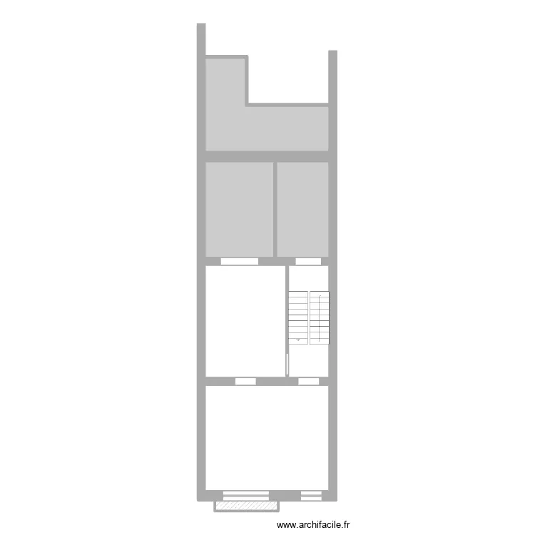 Liégeois 65 Rez+2 Existant. Plan de 7 et 81 m² Liégeois 65 Rez+2 Existant. Plan de 7 et 81 m²