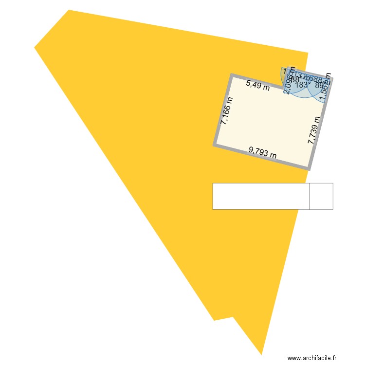76400 CADASTRE 1 MAISON. Plan de 1 pièce et 79 m2