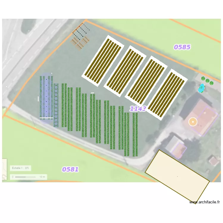 irrigation_Terrasse_4serres. Plan de 