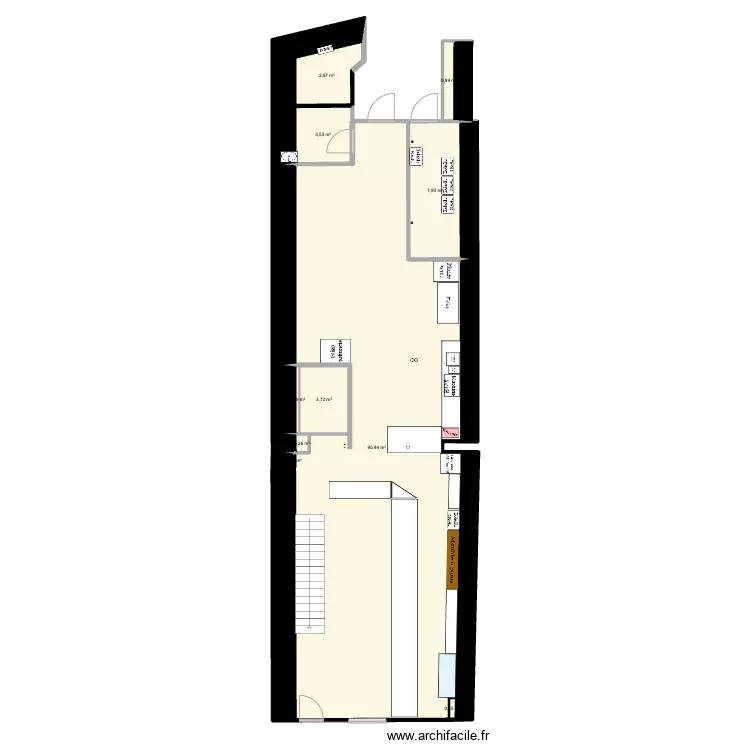 Boulangerie Pau. Plan de 0 pièce et 0 m2