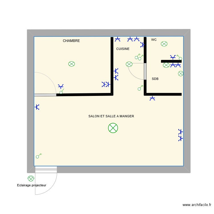 BUNGALOW. Plan de 0 pièce et 0 m2