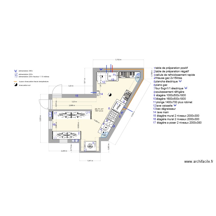 canon Dor0.1. Plan de 1 pièce et 21 m2