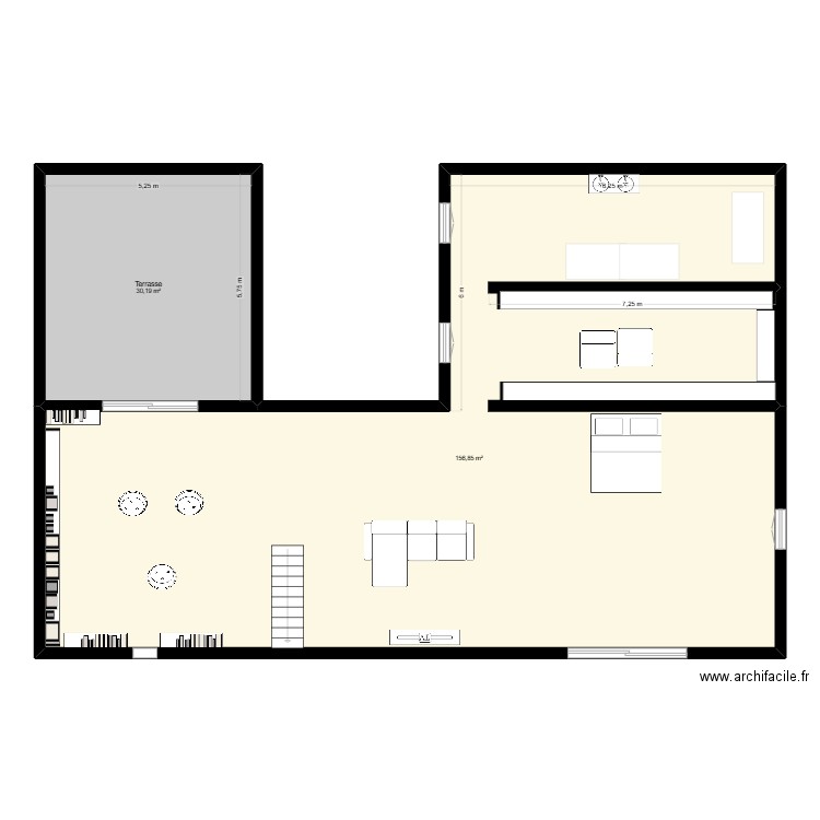 Projet maison 2. Plan de 2 pièces et 187 m2