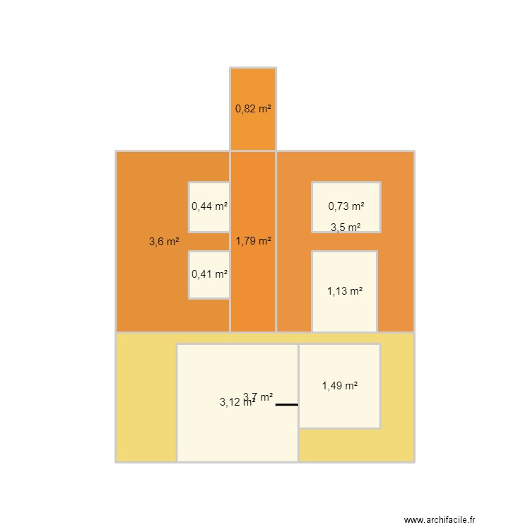 MAISON CHOISY LE ROI. Plan de 11 pièces et 21 m2