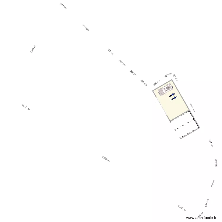 garage et garage camion. Plan de 