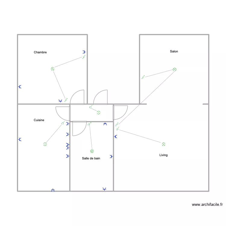 d&eacute;fais app 1er. Plan de 