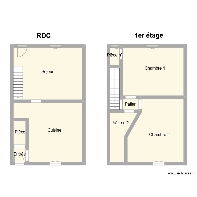 pasquier. Plan de 10 pièces et 109 m2