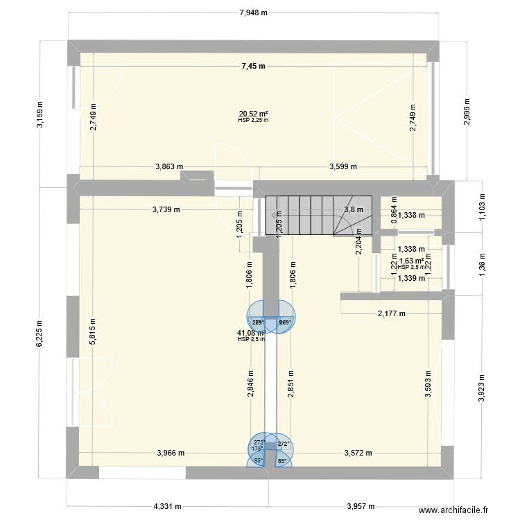 WG Home. Plan de 3 pièces et 63 m2