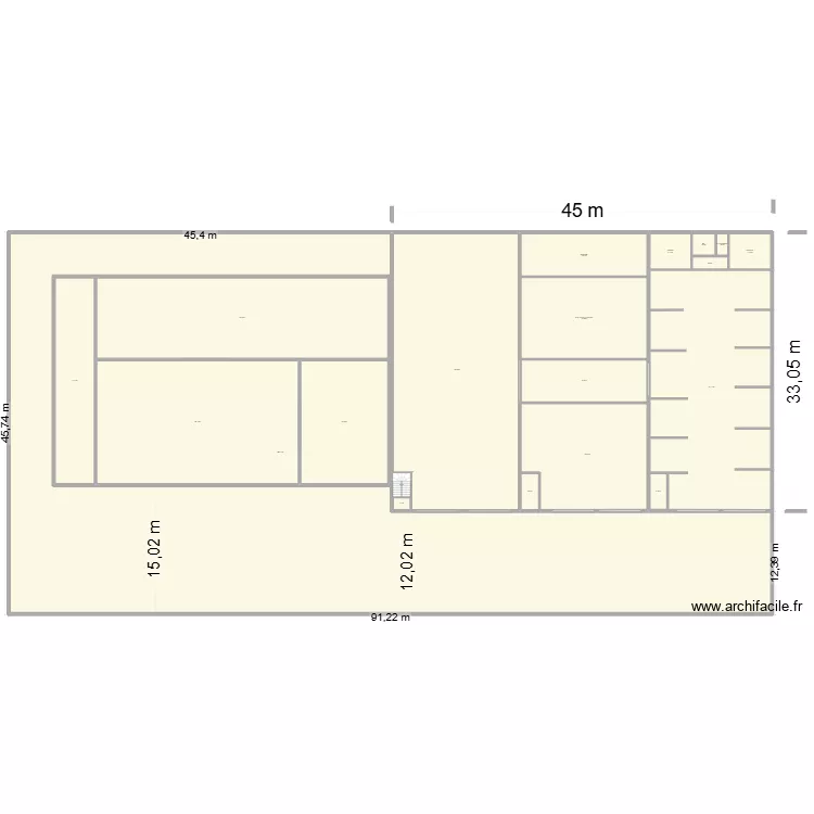 depot brut guerlande. Plan de 20  et 5021 m²